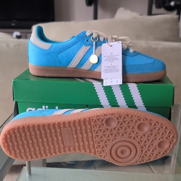 Adidas Samba OG Sporty & Rich Bright Pastel Blue Men's Sneakers US 10 - Picture 10 of 11